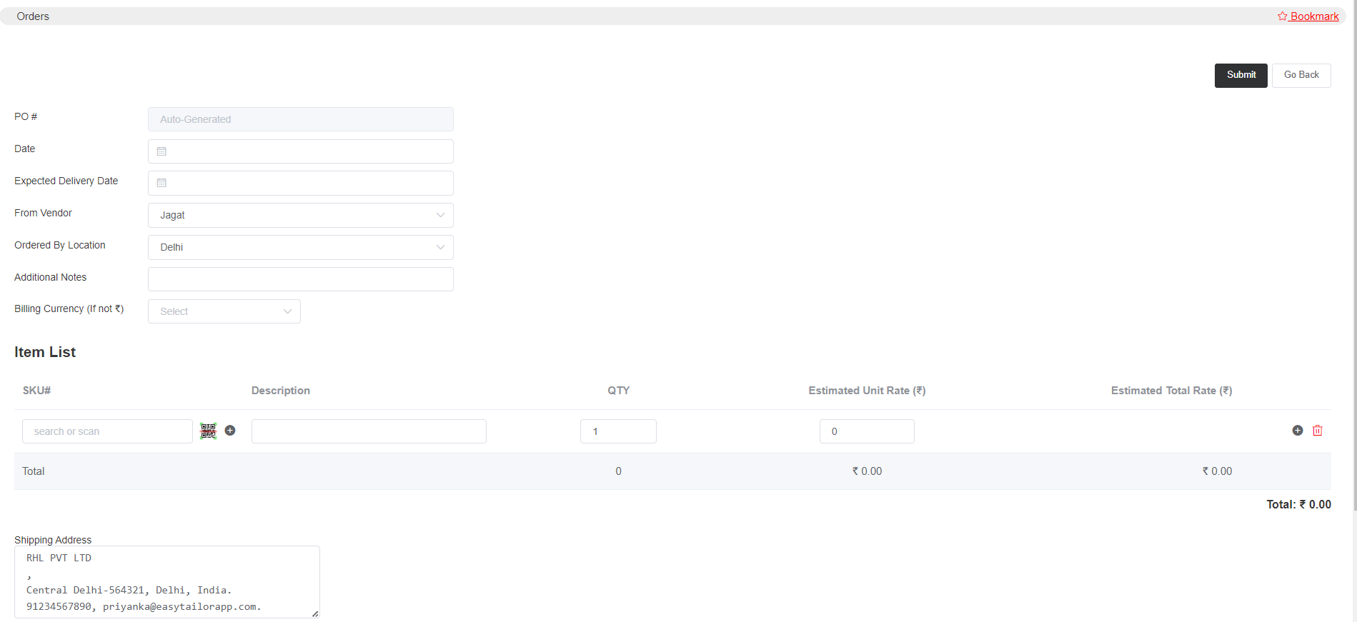Orders – EasyTailorApp.com Support